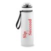 ERIKSSON. Flasche aus recyceltem PET (100 % rPET) mit motivierenden Sprüchen und Zeitmarkierungen, die zum Wassertrinken anregen Transparent