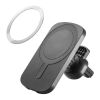 KOCH. Smartphone Halterung für das Auto mit drahtlosem magnetischem Ladegerät 15W in Recyceltes ABS (100% rABS) Schwarz | ohne Werbeanbringung