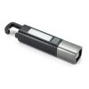 WIGGINS. ABS-Taschenlampe mit einer 2-W-LED-Leuchte (53 Lumen) an der Vorderseite und einer COB-Leuchte (53 Lumen) an der Oberseite schwarz