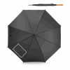 APOLO. Regenschirm aus recyceltem Polyester (100% rPET) Pongé mit automatischer Öffnung schwarz | ohne Werbeanbringung | Nicht verfügbar | Nicht verfügbar | Nicht verfügbar