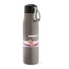 Lena Trinkflasche recy.Edelstahl, 570 ml. Mit Tragegriff aus rPET Grau