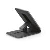 Hilbert 2-in-1 Kartenetui und Smartphone-Ständer aus veganem Leder Schwarz