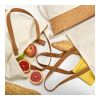 Vinson Einkaufstasche aus recycelter Baumwolle (220 g/m²) und Kork beige | ohne Werbeanbringung | Nicht verfügbar | Nicht verfügbar | Nicht verfügbar