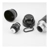 Loire Thermos aus recy.Edelstahl, 810 ml. Mit 2 Bechern und Karabiner Schwarz | ohne Werbeanbringung | Nicht verfügbar | Nicht verfügbar | Nicht verfügbar