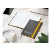 Notizbuch Hardcover Color-Book Ausstattung farbig Gelb | ohne Werbeanbringung | Winkelkaro | Siebdruck-Digital inkl.