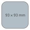 Bierdeckel beidseitig individuell gestaltbar 93 × 93 mm | ohne Werbeanbringung | ohne Werbeanbringung | quadratisch (93 × 93 mm)