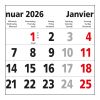 5-Monatskalender Einblatt Budget 5 großer laufender Monat Hellgrau | 300 × 560 mm | ohne Werbeanbringung