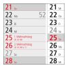 3-Monatskalender Einblatt Spectrum 3 Streifenkalender 3 Monate Hellgrau | 300 × 600 mm | ohne Werbeanbringung