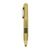 Sleek Stylus Executive Kugelschreiber gold | 1-farbiger Siebdruck | Kappe-gegenüber vom Clip | 10.00 mm x 24.00 mm