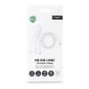 Xoopar Mr. Bio Long Multi-Kabel USB-C 1 Meter Weiss | 1-farbiger Tampondruck | Seite 1 | Ø 23 mm