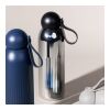 Sagaform Tekla Stahlisolierflasche Chrom (recycelt) 500 ml Chrom | Gravur | Seite 1 Oberseite | 60 mm x 35 mm