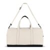 InSideOut Reuuz Canvas Reise-/Sporttasche 28 x 56 x 28 cm Beige-Schwarz | Digital Transferdruck | Fach | 140 mm x 140 mm