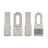 inSideOut Brislux – Rotorloser Softwind-Ventilator mit LED-Licht Beige