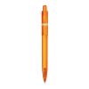 Kugelschreiber Ducal Clear Transparent Orange-Orange | 1-farbiger Tampondruck | Clip | 25 mm x 6 mm | Nicht verfügbar