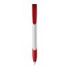Kugelschreiber Apollo Hardcolour Weiss-Rot Weiß | 1-farbiger Siebdruck | in Verlängerung vom Clip | 40 mm x 25 mm | Nicht verfügbar