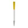 KS Apollo Metall Tip HC Weiss-Gelb | 1-farbiger Tampondruck | Clip | 25 mm x 6 mm | Nicht verfügbar