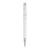 Kugelschreiber Pier Clear Transparent Weiss-Weiss | 1-farbiger Siebdruck | 270° vom Clip | 45 mm x 25 mm | Nicht verfügbar