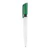 Kugelschreiber S40 Colour hardcolour Weiss-Grün | 1-farbiger Tampondruck | 270° vom Clip | 40 mm x 8 mm | Nicht verfügbar