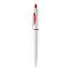 Kugelschreiber S! hardcolour Weiss-Rot Weiß | 1-farbiger Tampondruck | Clip | 30 mm x 5 mm | Nicht verfügbar