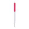 Kugelschreiber Kuma Hardcolour Weiss-Rosa | 1-farbiger Siebdruck | in Verlängerung vom Clip | 45 mm x 25 mm | Nicht verfügbar