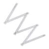 Kalibrierter faltbarer Zollstock 2m Weiss | 1-farbiger Tampondruck | Seite 2 | 65 mm x 18 mm
