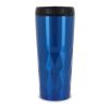 Isolierbecher Diamantenmuster 450ml Blau Weiss