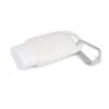 Sonnenschutzlotion mit Karabiner SPF30 aus recyceltem Material Weiss