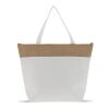 Strand-Kühltasche Baumwolle/Jute 42x10x30cm Ecru
