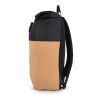 Rolltop-Rucksack Kork & R-PET 18L Schwarz | ohne Werbeanbringung | Nicht verfügbar | Nicht verfügbar | Nicht verfügbar
