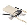 Crossbody Beutel mit Paracord Gurt Beige | Digital Transferdruck | Fach | 50 mm x 70 mm