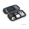 rPET PU-beschichtete 210D Kyra-Organizer-Etui 20 x 11,5 x 2 cm Schwarz | ohne Werbeanbringung | Nicht verfügbar | Nicht verfügbar