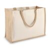 Jute-Baumwolle Tragetasche OEKO-TEX® 42,5 x 19 x 32cm 320g/m² Beige | ohne Werbeanbringung | Nicht verfügbar | Nicht verfügbar