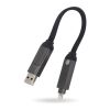 Multifunktionales 4-in-1 Kabel OTG Schlüsselanhänger Größe 60W Schwarz
