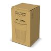 Recycelter Edelstahl-Thermobecher für Kaffee zum Mitnehmen, 400 ml Weiss | ohne Werbeanbringung | Nicht verfügbar | Nicht verfügbar