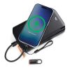 Nordic Drift Everest USB-C 60W-Schnellladekabel m. Karabiner schwarz