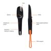 Nordic Drift Trail 4-in-1 Outdoor-Besteck schwarz