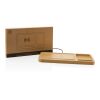 Bambus Desk Organizer mit 10 Wireless Charger braun | ohne Werbeanbringung | Nicht verfügbar | Nicht verfügbar