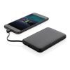 5.000 mAh Powerbank mit integriertem Kabel schwarz