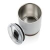 Vakuum-Tasse mit Kork-Details weiß | ohne Werbeanbringung | Nicht verfügbar | Nicht verfügbar | Nicht verfügbar