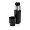 Thermocup RCS – recycelte Thermosflasche mit Becher, 500ml schwarz