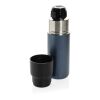 Thermocup RCS – recycelte Thermosflasche mit Becher, 500ml navy blau