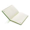 Nachhaltiges A5 Notizbuch grün | ohne Werbeanbringung | Nicht verfügbar | Nicht verfügbar
