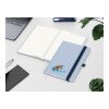 Notizbuch Ocean-Book Recycling-Inhaltspapier rPET-Hardcover farbig A5 blau | Punktraster
