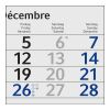 3-Monatskalender Einblatt Budget 3 RECYCLING Schrift modern Blau | 300 × 490 mm | ohne Werbeanbringung