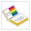 Haftnotiz-Set Prag 100/25 Haftzettel bedruckt Farbschnitt individuell 105 × 78 mm | ohne Werbeanbringung | ohne Werbeanbringung | ohne Werbeanbringung | glänzend