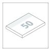 Haftnotizblock Basic EXPRESS 50 Haftzettel 100 × 72 mm | ohne Werbeanbringung