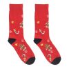 Weihnachtssocken L rot