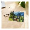 POLYCLEAN rPET Brillentuch im Pergaminbeutel, All-Inclusive-Paket  4C-Digitaldruck | 15 x 15 cm