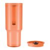 Trinkbecher RPET 1200ml transparent orange | ohne Werbeanbringung | Nicht verfügbar | Nicht verfügbar