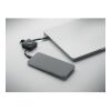 Einziehbares 100W-Typ-C-Kabel schwarz